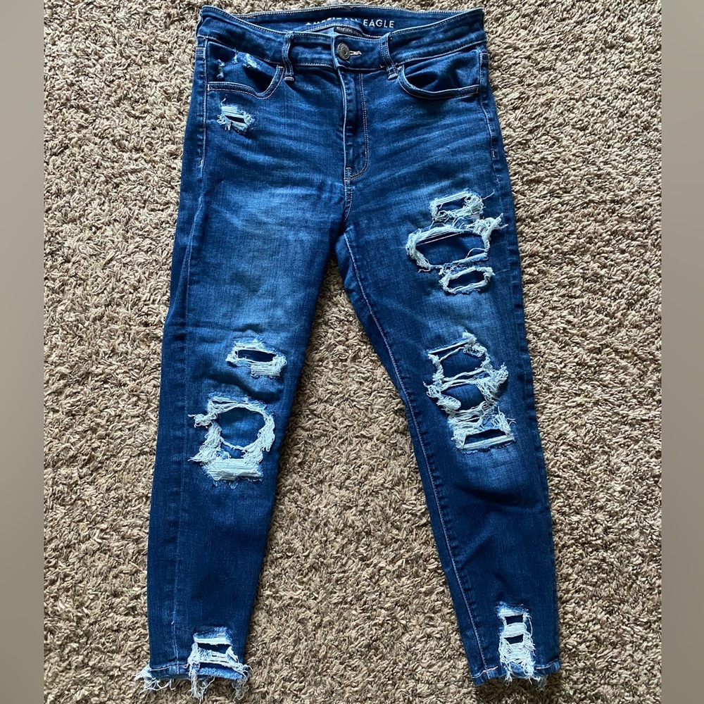 American Eagle High Rise Jegging Crop | Size 8 SHORT